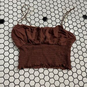 La hearts Brown Top size XS